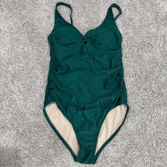 Other - Kona sol one piece swimsuit in size M. Dark green with beige lining